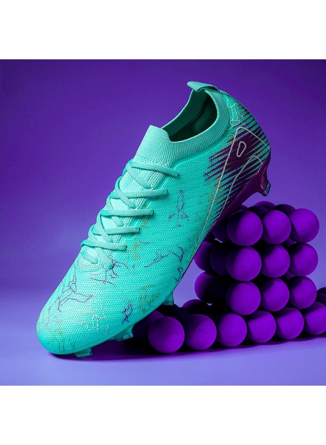 سكت شيكترو أحذية كرة قدم برباط أمامي قابلة للتهوية للرجال والنساء، مناسبة للتدريب على العشب. - Image 5